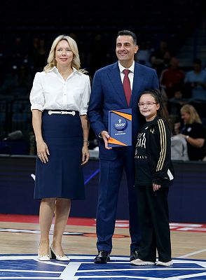 Илона Корстин и Андреас Пистиолис (фото: М. Сербин, cskabasket.com)