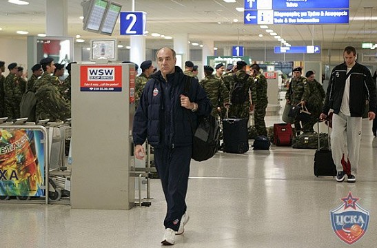 ЦСКА прибыл в Афины
