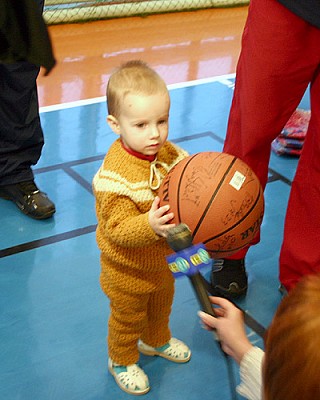 The most young participant of the master class (photo cskabasket.com)