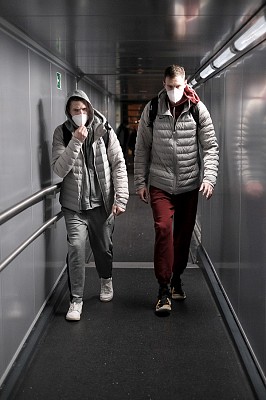 Янис Стрелниекс и Йоханнес Фогтманн (фото: М. Сербин, cskabasket.com)