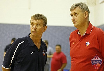 Леонид Спирин и Андрей Мальцев (фото М. Сербин, cskabasket.com)