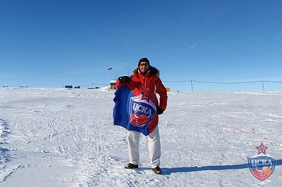 Игорь Завьялов на антарктическом шельфе (фото cskabasket.com)