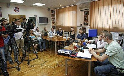 Пресс-конференция (фото М. Сербин)